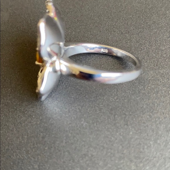 Citrine flower ring - Picture 4 of 5